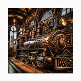 Steam Train Canvas Print