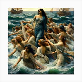 Goddess Of The Sea Canvas Print