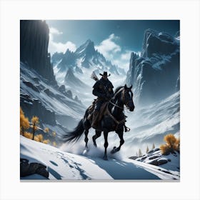 Renegade mountain rider Canvas Print