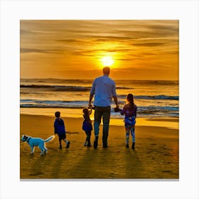 Happy Family father day (3) Canvas Print