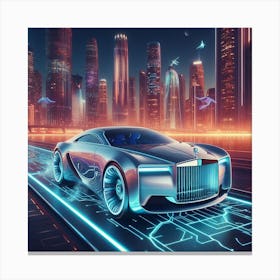 Futuristic Rolls Royce II Canvas Print