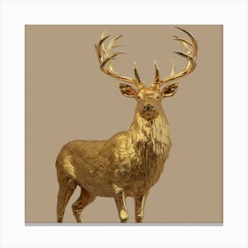 Gold Deer 2 Canvas Print