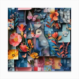 Paper Cut Art Canvas Print