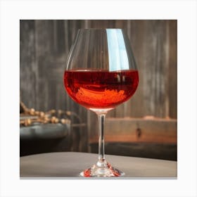 Glass Of Red 1 Canvas Print