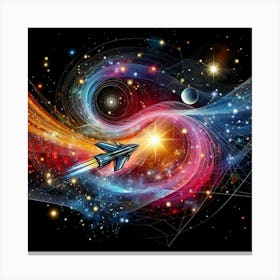 Space Swirl Canvas Print