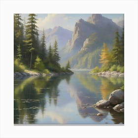Serene Landscapes: These images capture the tranquility and beauty of untouched natural landscapes, from misty forests to serene lakeshores. They invite viewers to escape the hustle and bustle of everyday life and immerse themselves in the calming embrace of nature's majesty. Canvas Print