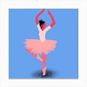 Ballerina Square Canvas Print