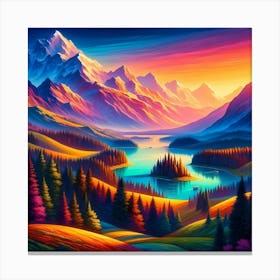 Landscape Painting 198 Canvas Print