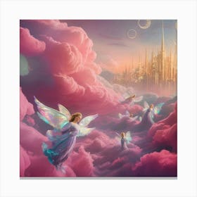 Angels In The Clouds Canvas Print