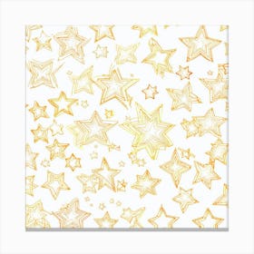 Gold Stars 1 Canvas Print