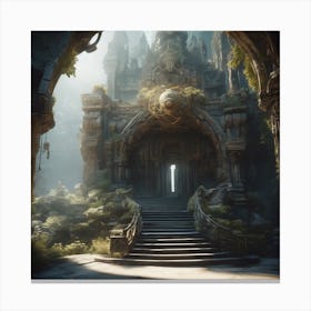 Elven Temple Canvas Print