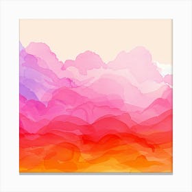 Abstract Watercolor Background 1 Canvas Print