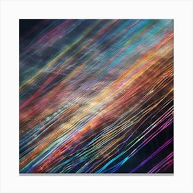 Abstract Light Lines Canvas Print