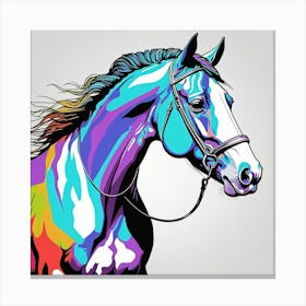 Rainbow Horse 1 Canvas Print