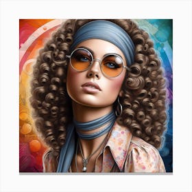 70'S Girl Canvas Print