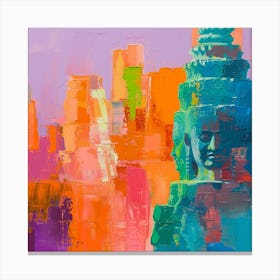 Abstract Travel Collection Siem Reap Cambodia 3 Canvas Print
