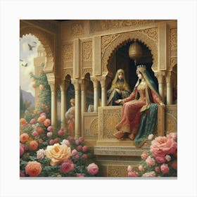 King And Queen Of Roses65 Canvas Print