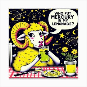 Aries vs Mercury Canvas Print