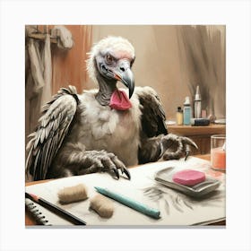 Vulture 3 Canvas Print