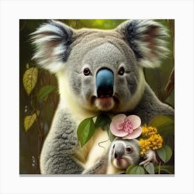 Koala And Baby Canvas Print