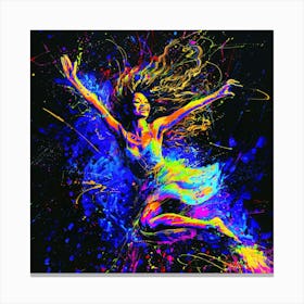 Dance Of Girl - Celebrate Today Canvas Print