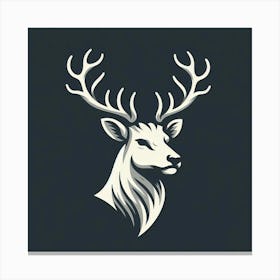 Deer Head Canvas Print