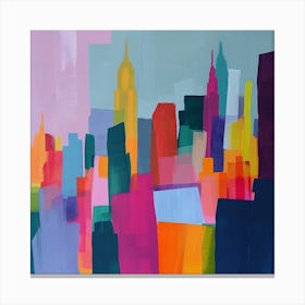 Abstract Travel Collection New York City Usa 3 Canvas Print