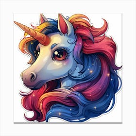 Unicorn Head 4 Canvas Print