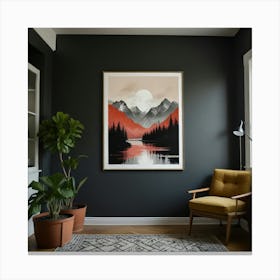 Mountain Print Canvas Print