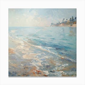 Painting Beach South of France Canvas Print