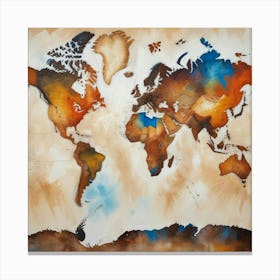 World Map 49 Canvas Print