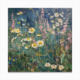 Wildflowers In The Meadow Canvas Print