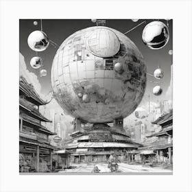 Futuristic City 59 Canvas Print