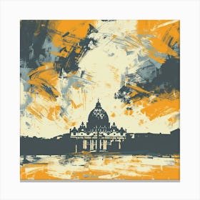 A Vatican City Expressive Strokes Illustration 1720445224 2 Canvas Print