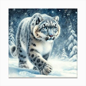 Snow Leopard 6 Canvas Print