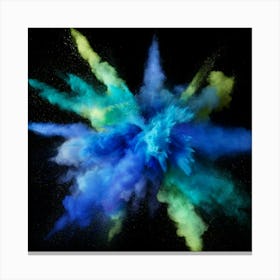 Colorful Powder Explosion Canvas Print