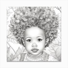 Afro Baby 1 Canvas Print