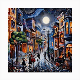 San Francisco Nightlife Canvas Print