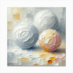 Three Spheres Canvas Print