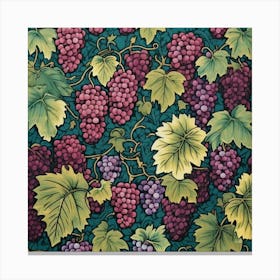 william morris grapes art pritn Canvas Print