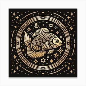 A Zodiac symbol, Fish 2 Canvas Print