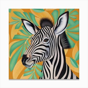 Animals Wall Art : Zebra Canvas Print