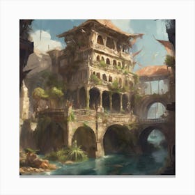 Fantasy City 107 Canvas Print