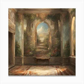 Room In A Castle Canvas Print