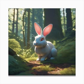 Rabbit In The Forest 117 Canvas Print