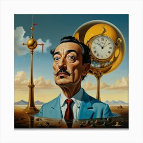 Salvador Dalí's, otherworldly feel, and its melting clocks Canvas Print