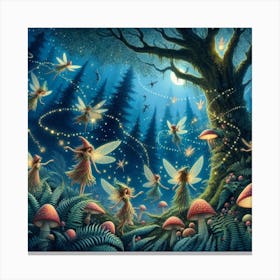 Fairies dancing Canvas Print