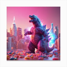 Godzilla 2 Canvas Print