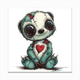 Zombie Teddy Bear 1 Lienzo