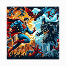 Batman Vs Superman Canvas Print